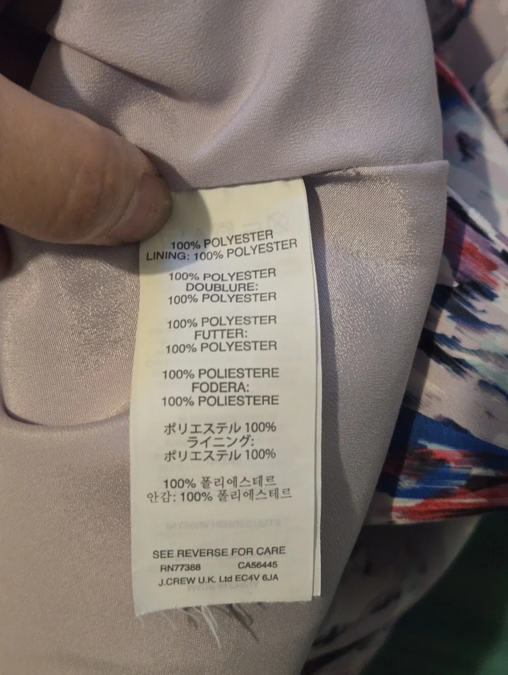 NWT J.Crew Watercolor Abstract Floral Shift A Line Dress Lilac Multi Size 8